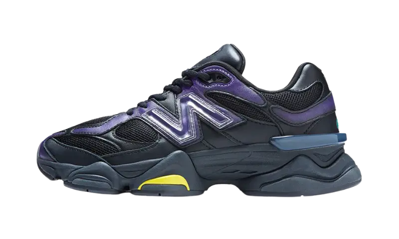 New Balance 9060 Mowalola Burglarwear Black Purple Yellow - MTHOR SHOP