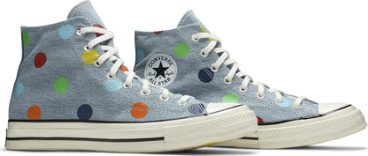 Converse Chuck Taylor All Star 70 Hi Golf Wang Denim Polka Dots - 170011C - MTHOR SHOP