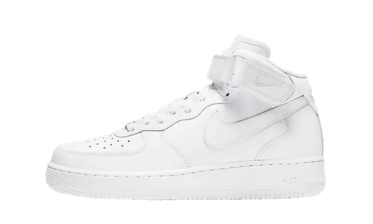 Nike Air Force 1 Mid Triple White (Women's) - MTHOR SHOP