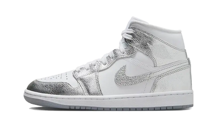 Air Jordan 1 Mid Crinkled Chrome