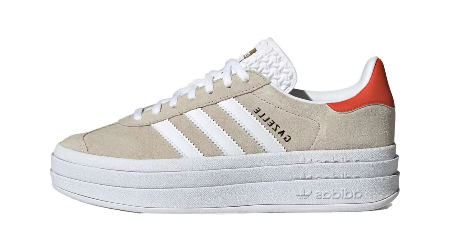 adidas Gazelle Bold Wonder Beige Collegiate Orange (W) - MTHOR SHOP