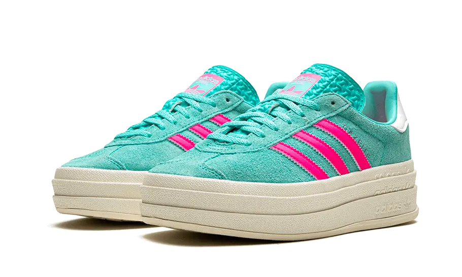 Adidas Gazelle Bold Flash Aqua Lucid Pink