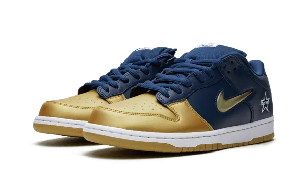 Nike SB Dunk Low Supreme Jewel Swoosh Gold - CK3480-700