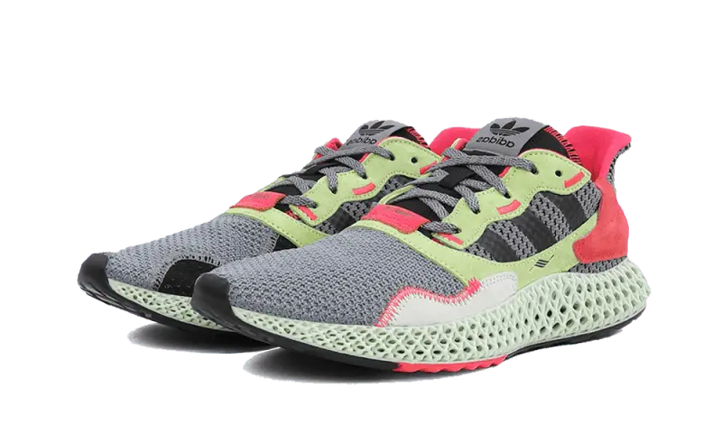 Adidas ZX 4000 4D Grey Three Hi Res Yellow - BD7927